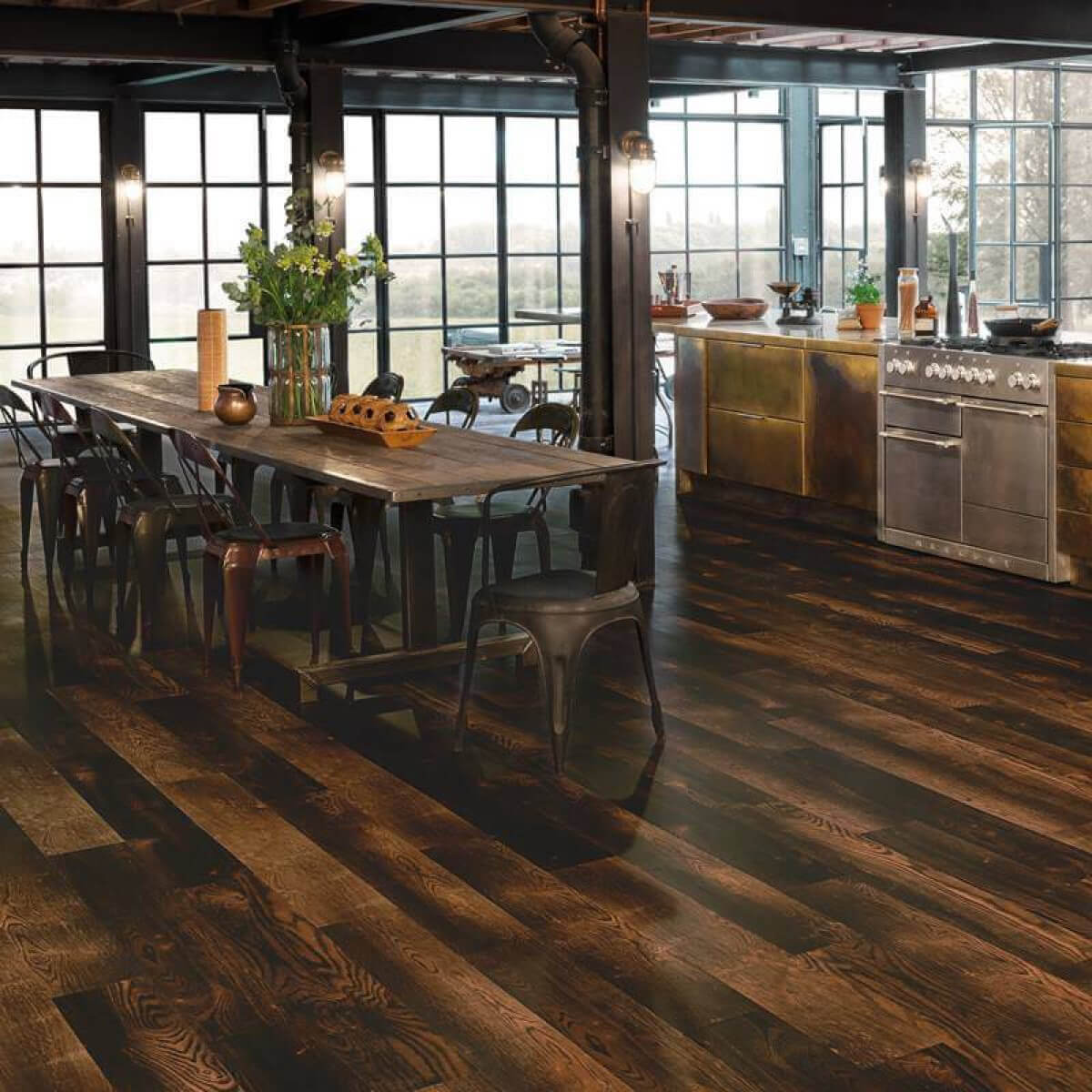 Karndean Van Gogh Gluedown Charred Oak VGW102T