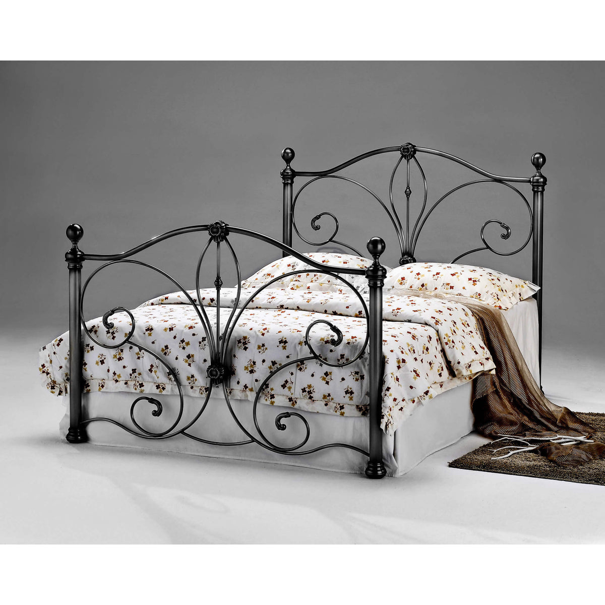 Diane Antique Brass Bed