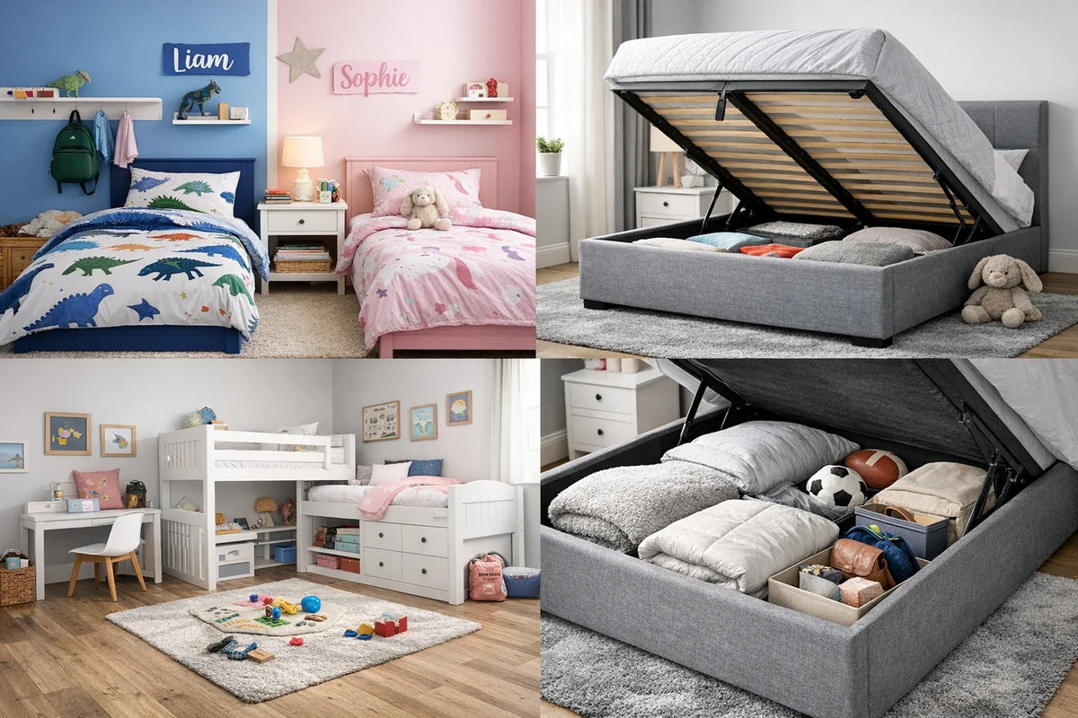 How to Create a Shared Kids’ Bedroom (and Save Space with Smart Storage Beds)