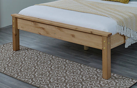 4'6" Double, Dorset Bed Frame , Solid Brazilian Pine wood, Waxed