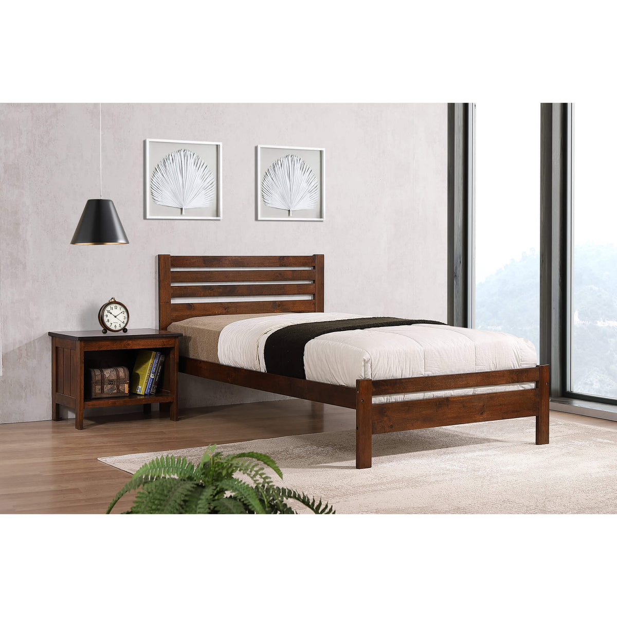 Astley Bed Solid Hardwood