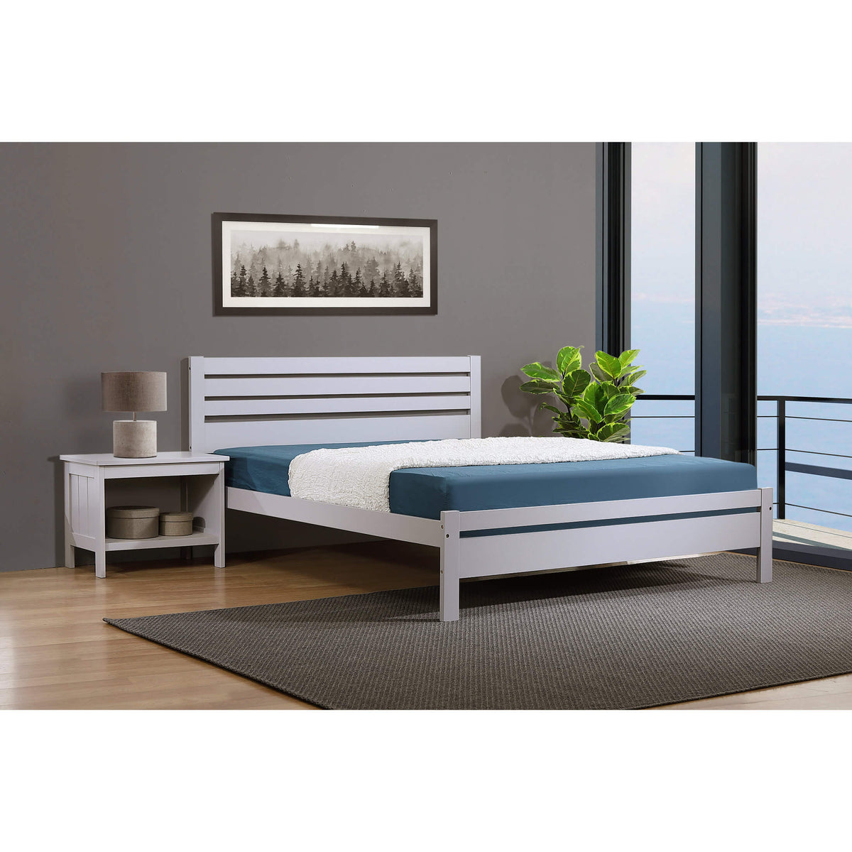 Astley Bed Solid Hardwood