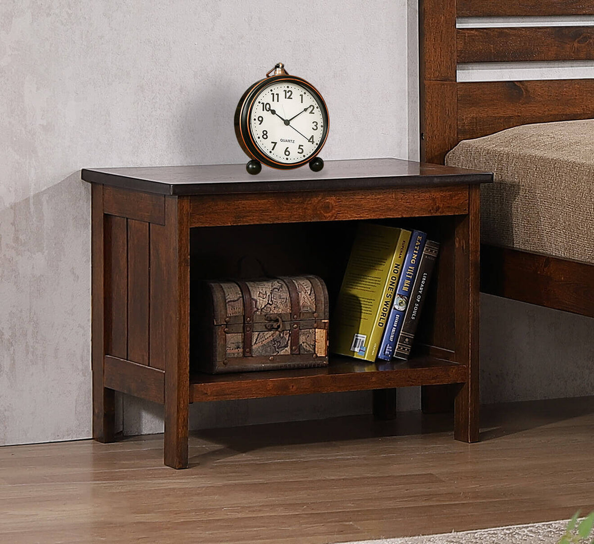 Astley Bedside Solid Hardwood