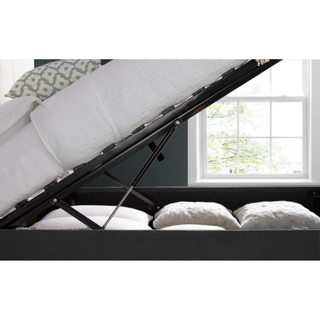 Aurora Velvet Ottoman Bed