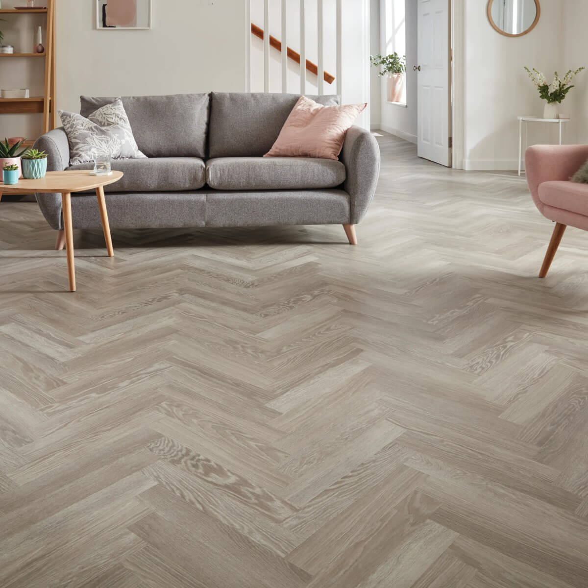 Karndean Knight Tile Gluedown Grey Limed Oak SM-KP138