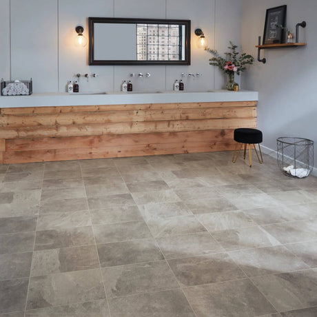 Karndean Knight Tile Gluedown Grey Riven Slate ST16