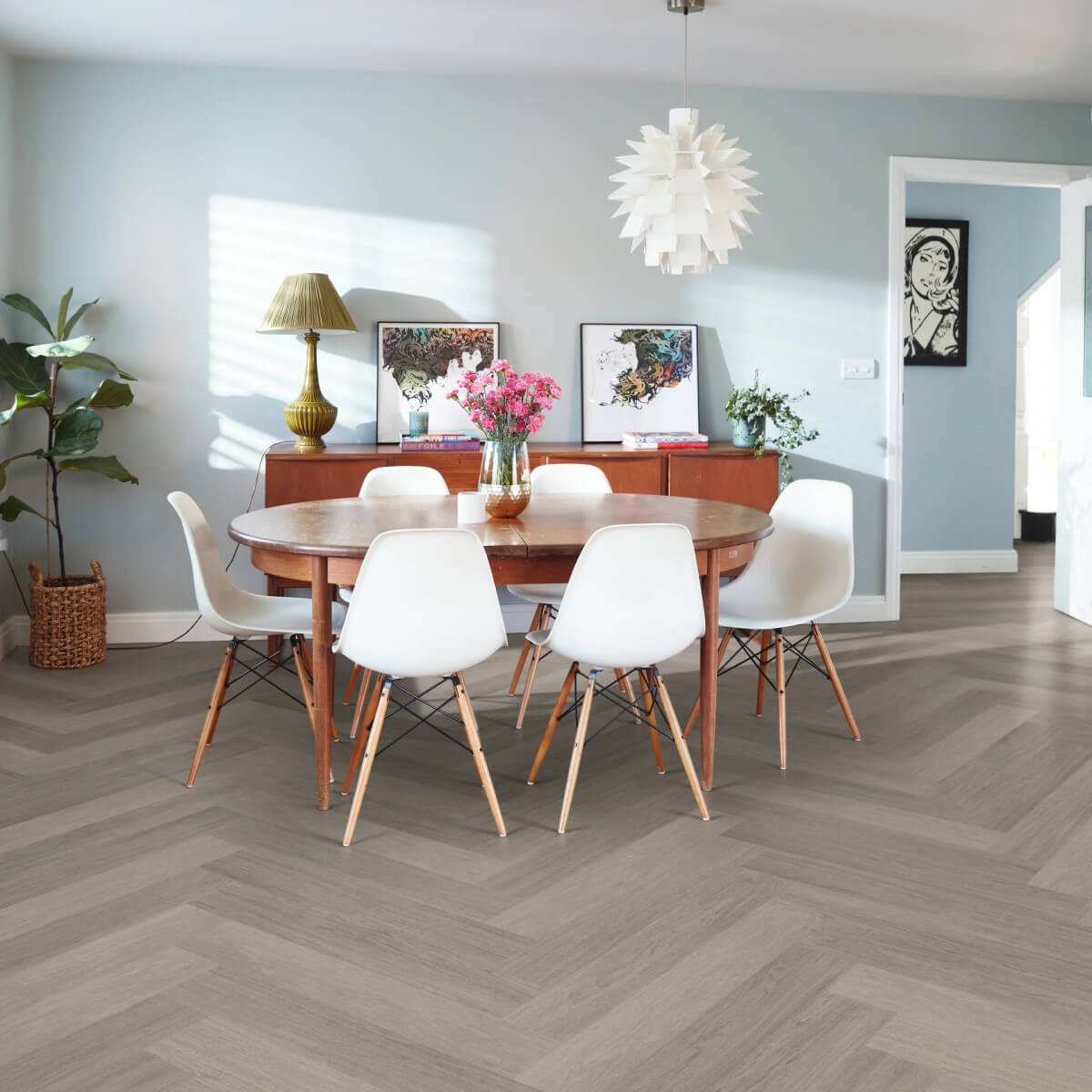 Karndean Knight Tile Gluedown Grey Studio Oak KP152