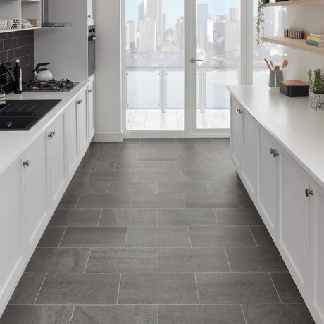Karndean Knight Tile Gluedown Honed Charcoal Slate ST19