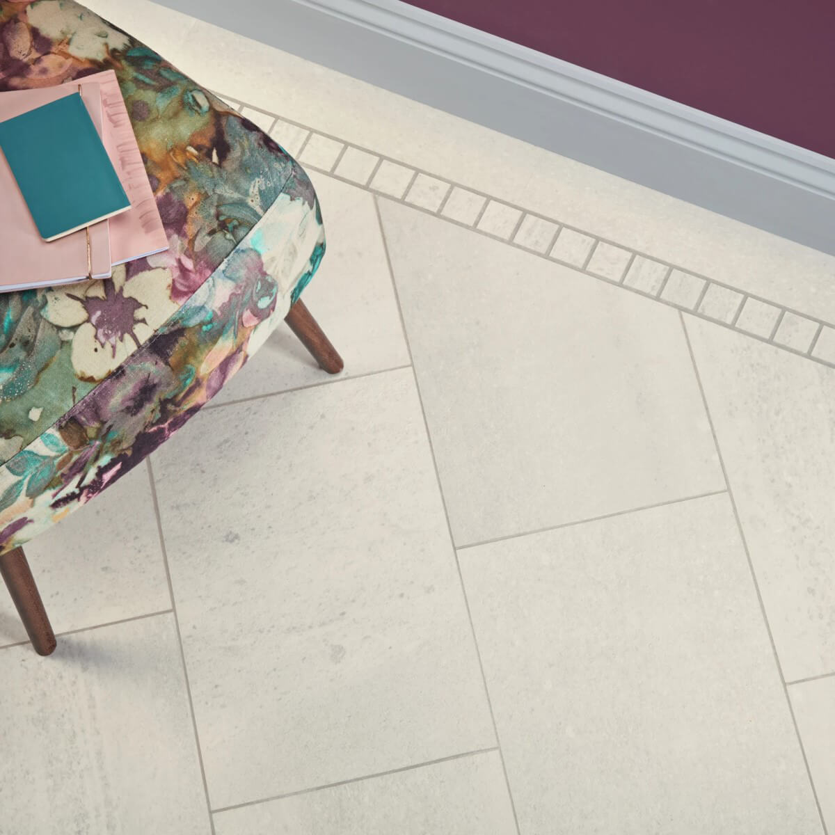 Karndean Knight Tile Gluedown Honed Oyster Slate ST17