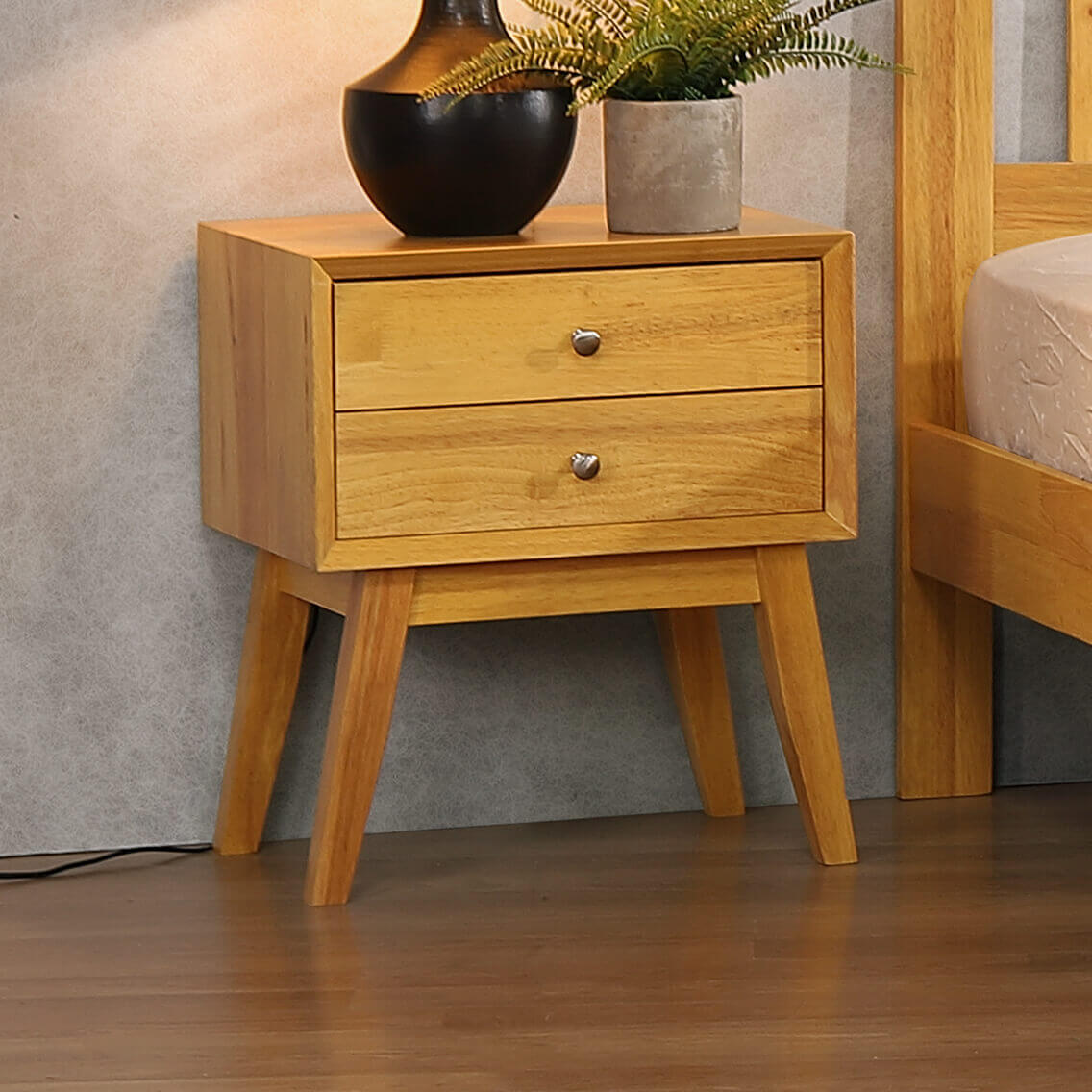 Kempton Bedside Solid Hardwood