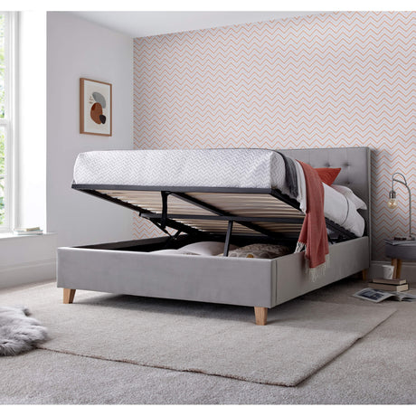 Kingham Velvet Ottoman Bed