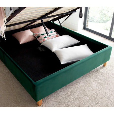 Kingham Velvet Ottoman Bed