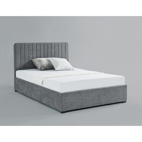 Livingstone Storage Fabric Bed Grey