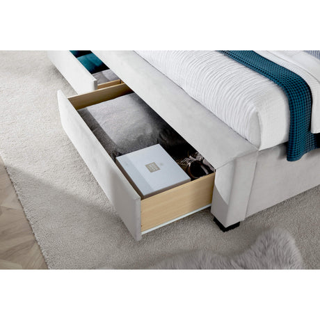 Newton Velvet 4 Drawer Storage