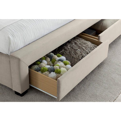 Newton Velvet 4 Drawer Storage