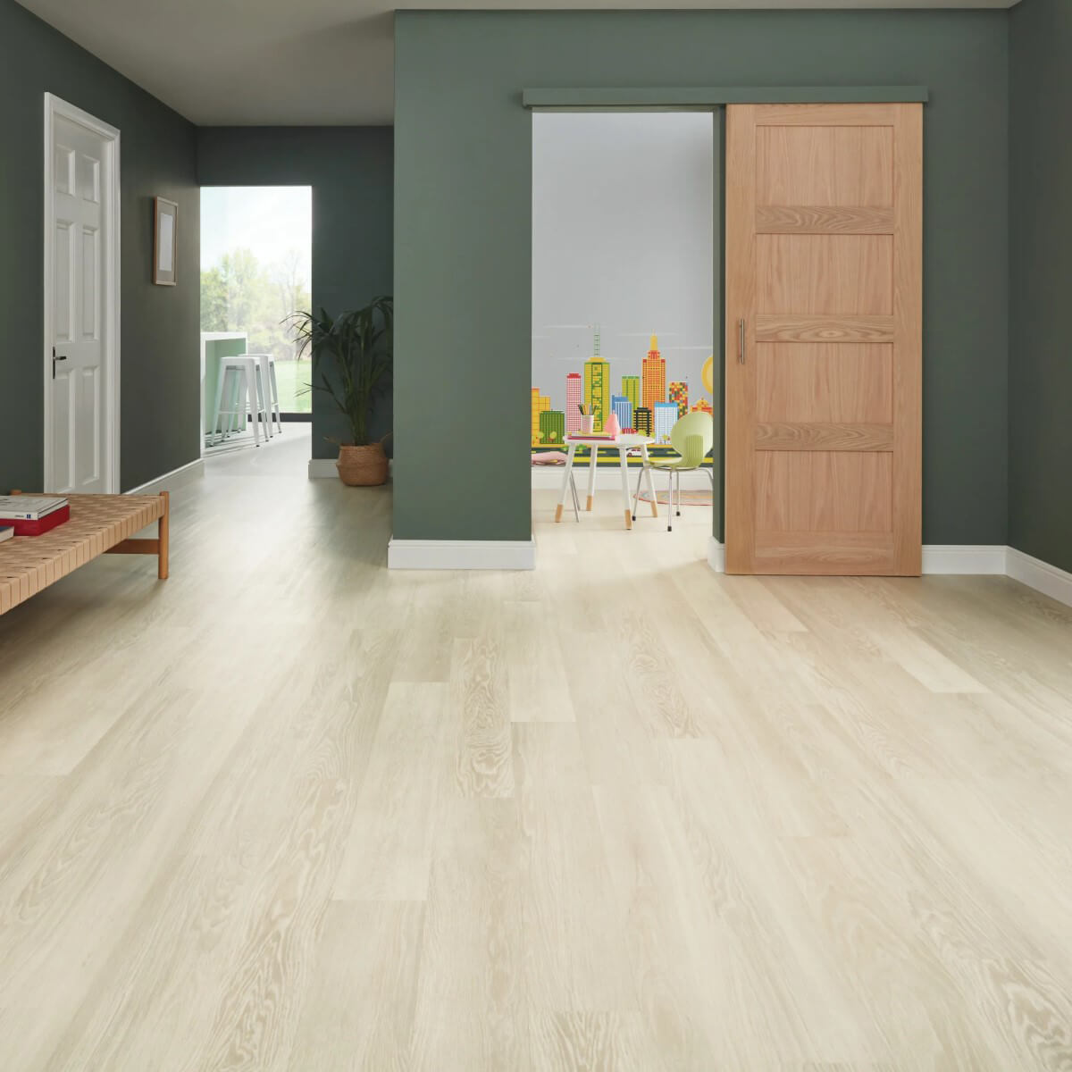 Karndean Knight Tile Gluedown Nordic Limed Oak KP153