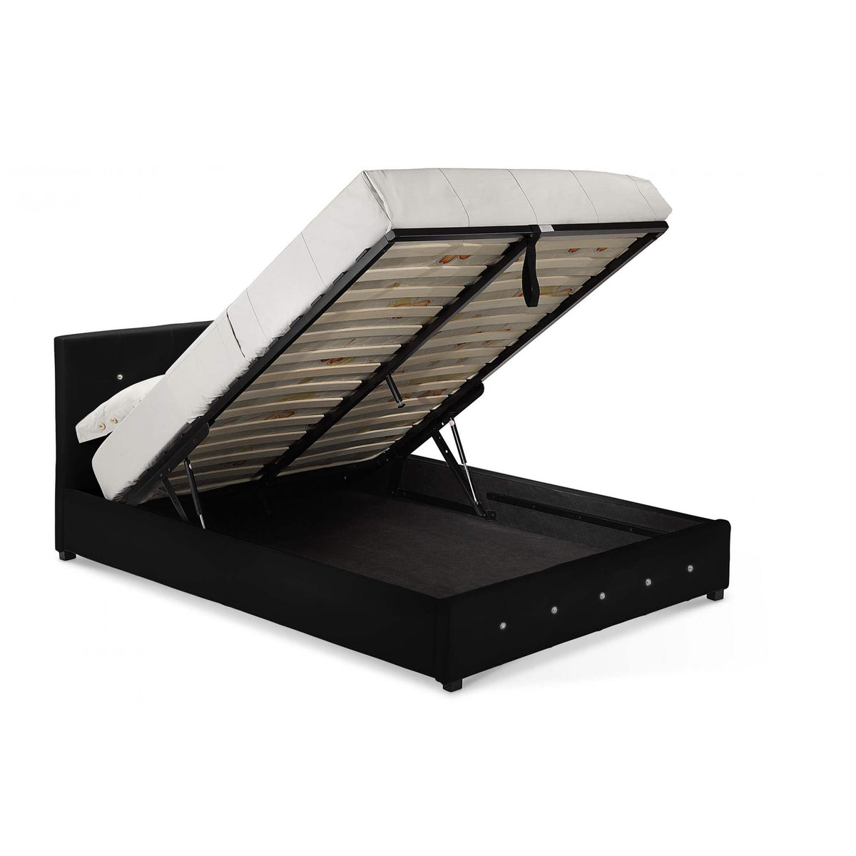 Quartz Storage PU Bed Black