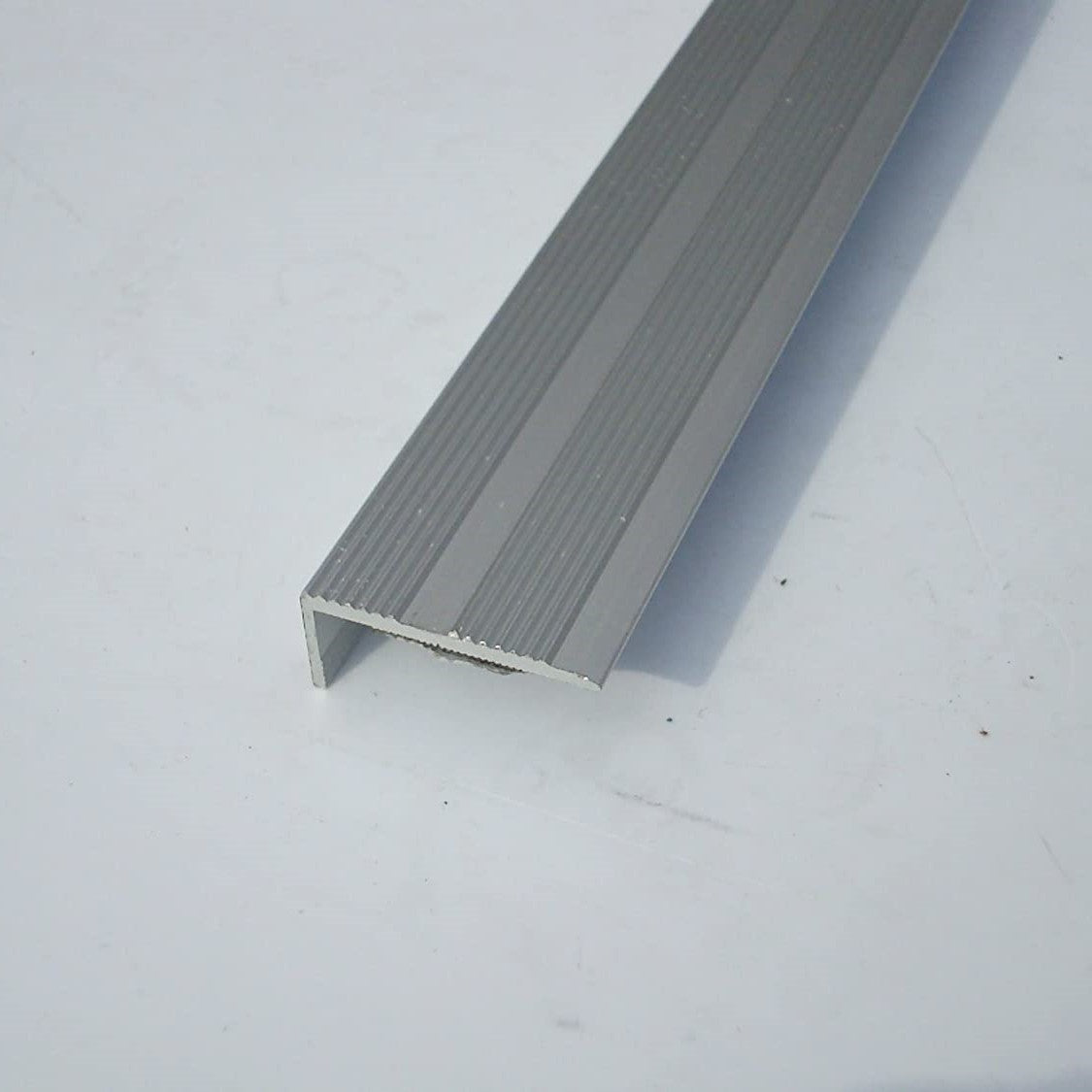 9ft Stick Down Nosing (End Cap) 14mm Matt Silver