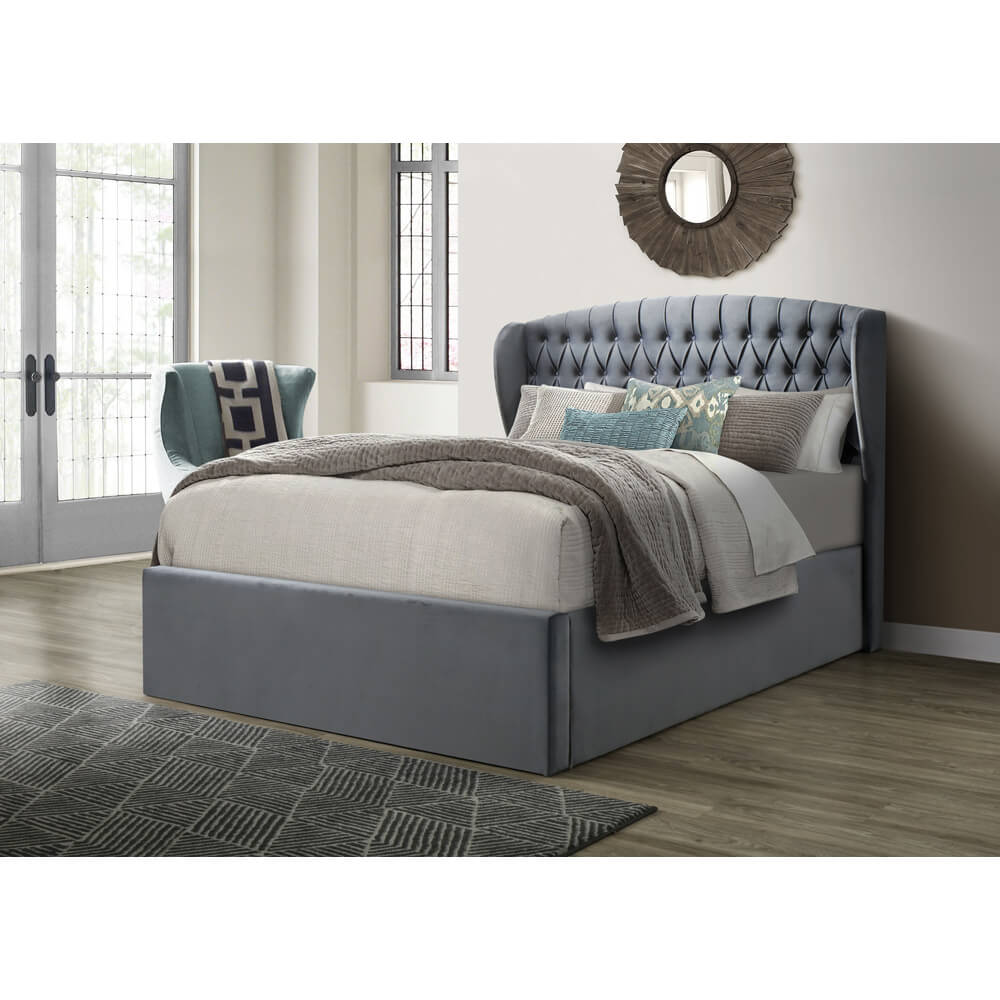 Warwick Velvet Ottoman Bed
