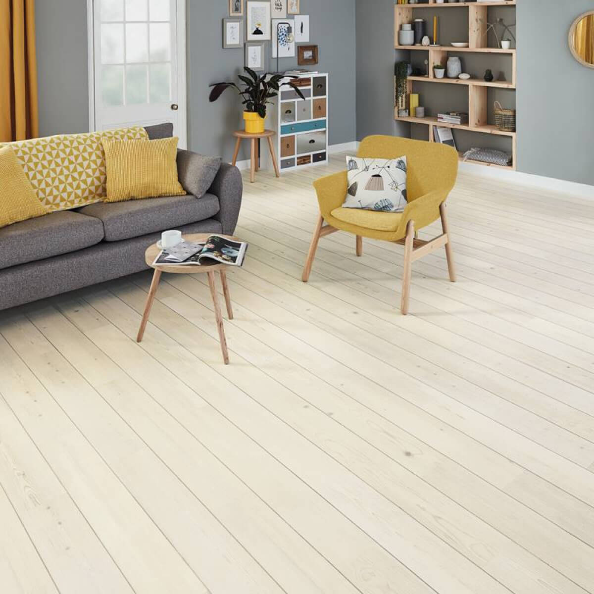 Karndean Knight Tile Gluedown Washed Scandi Pine KP132