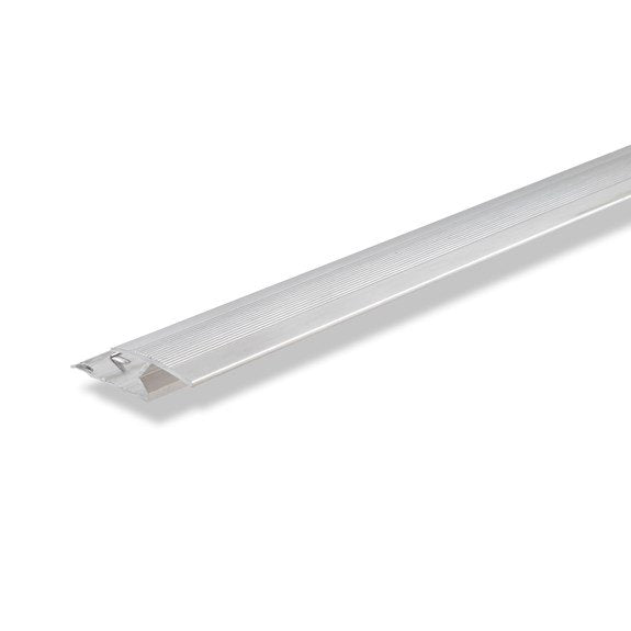 9ft Z Section 9mm Door Bar Polished Aluminium