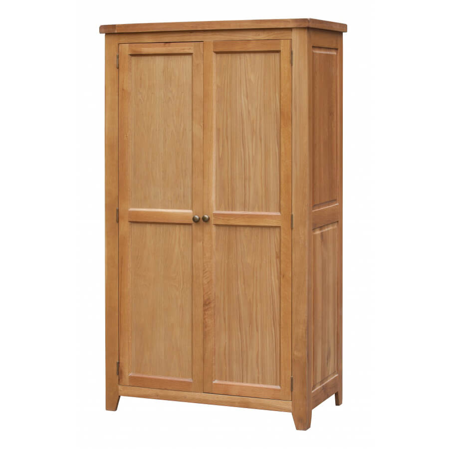 Acorn Solid Oak Wardrobe 2 Door Full Hanging