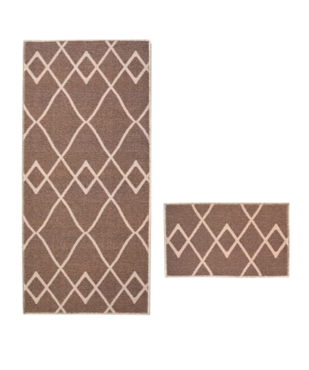 Deco Diamond Natural  (free doormat 057cm x 040cm) Rug