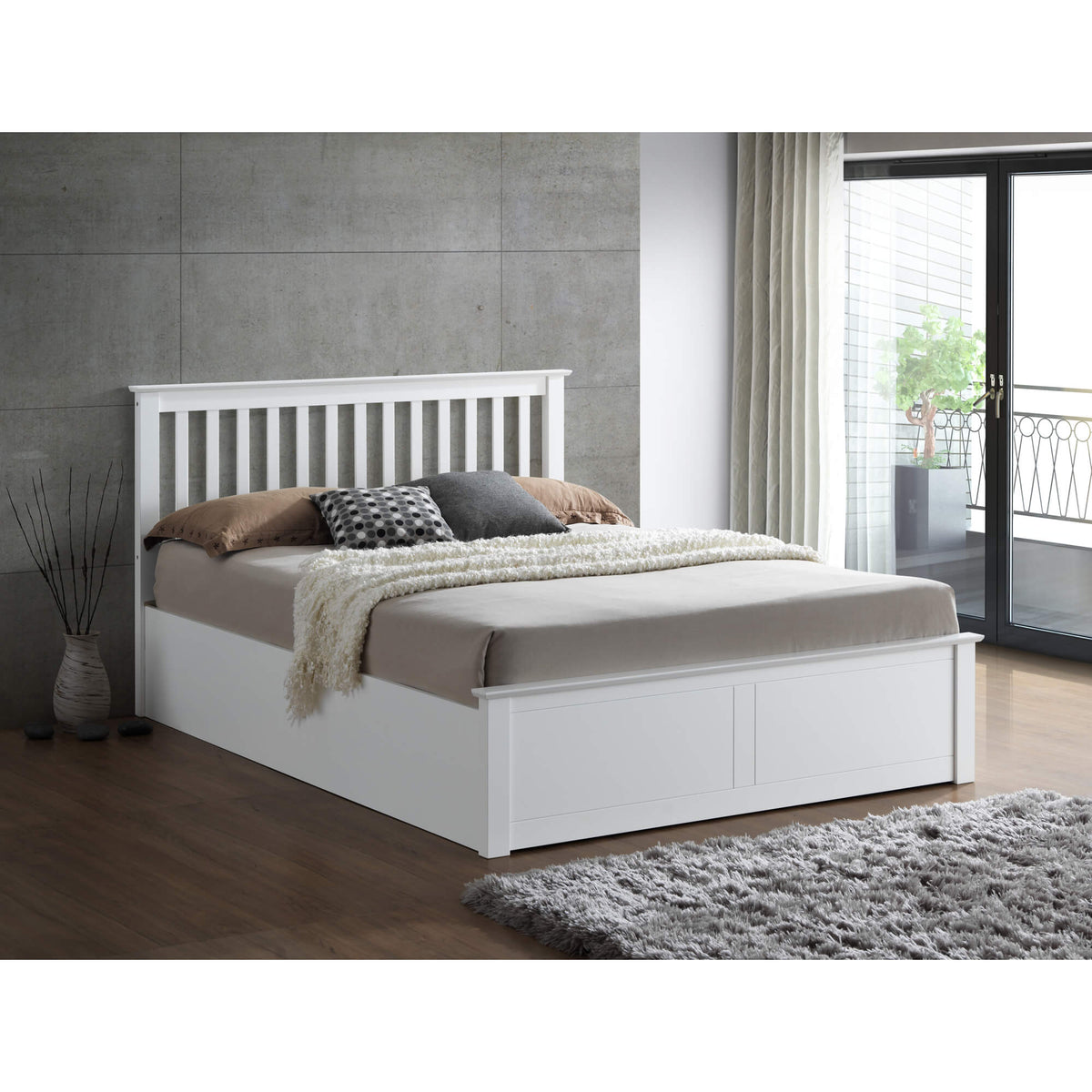 Malmo Wooden Ottoman Bed